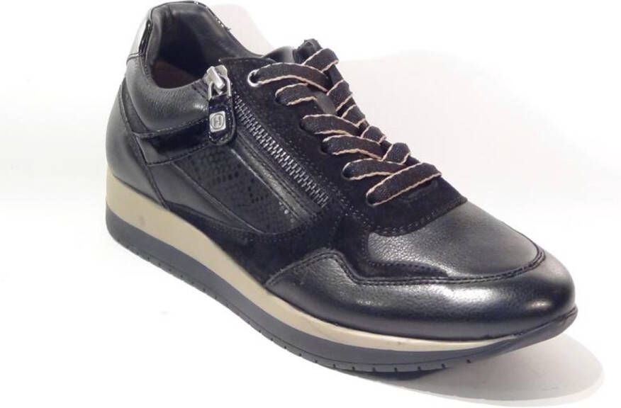 Helioform art. 253.060 0404-sneaker-zwart-veter rits-dames