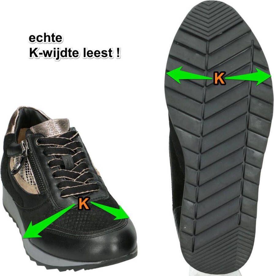 Helioform -Dames zwart sneakers