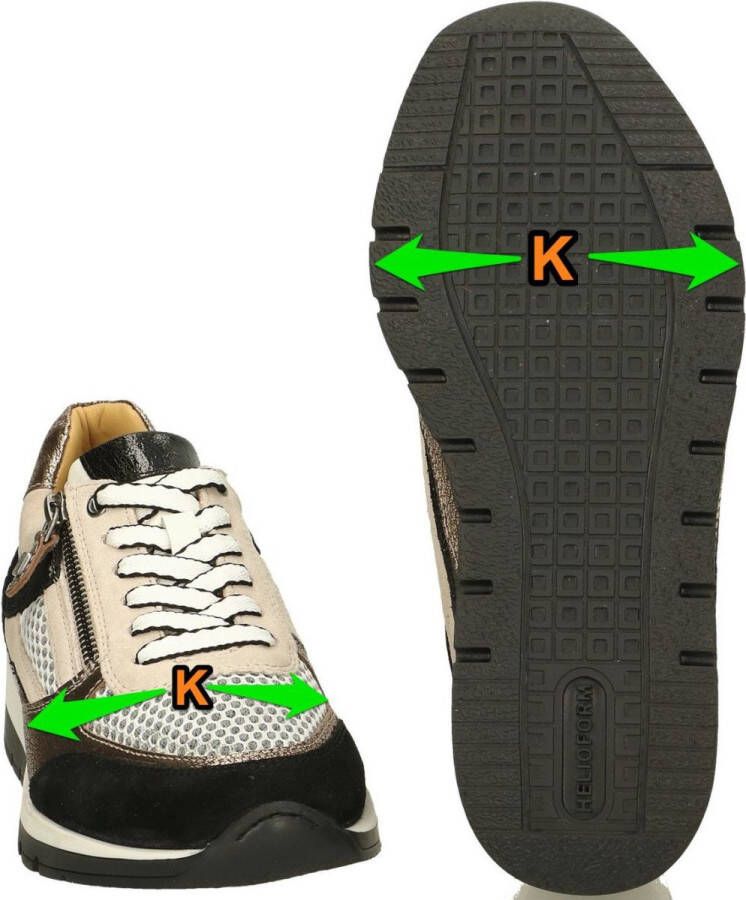 Helioform -Dames zwart wit sneakers