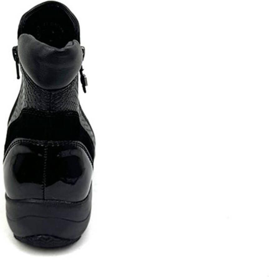 Helioform enkellaars met twee ritsen Wijdte H 141.046.0350 Zwart Combi - Foto 2
