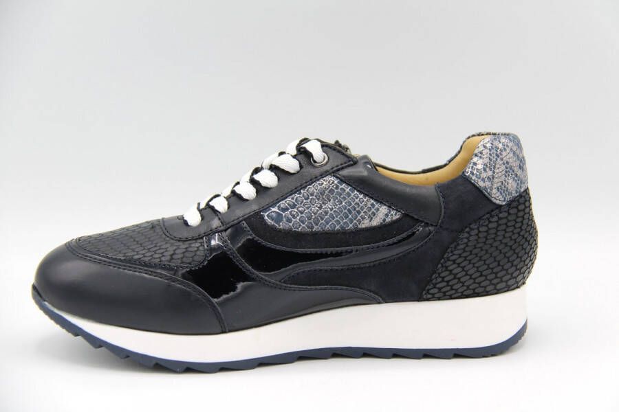 Helioform Heliofom Blauwe sneaker 250 006- H navy combi - Schoenen.nl