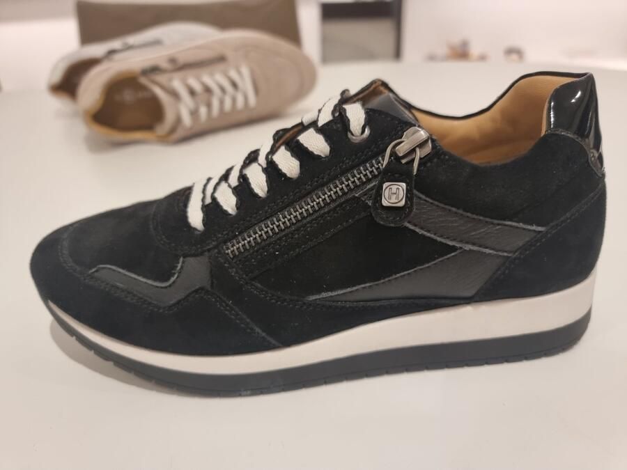 Helioform art 253.062 0404 zwart veter rits dames zwart