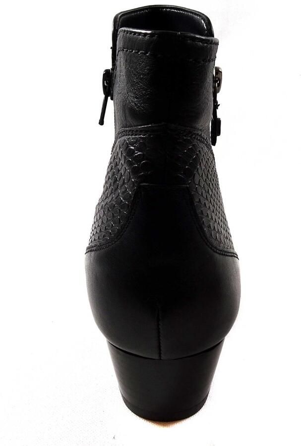 Helioform enkellaars met hakje Wijdte K extra breed 231.021.0404 zwarti