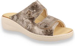 Helix dames slipper dune ZILVER