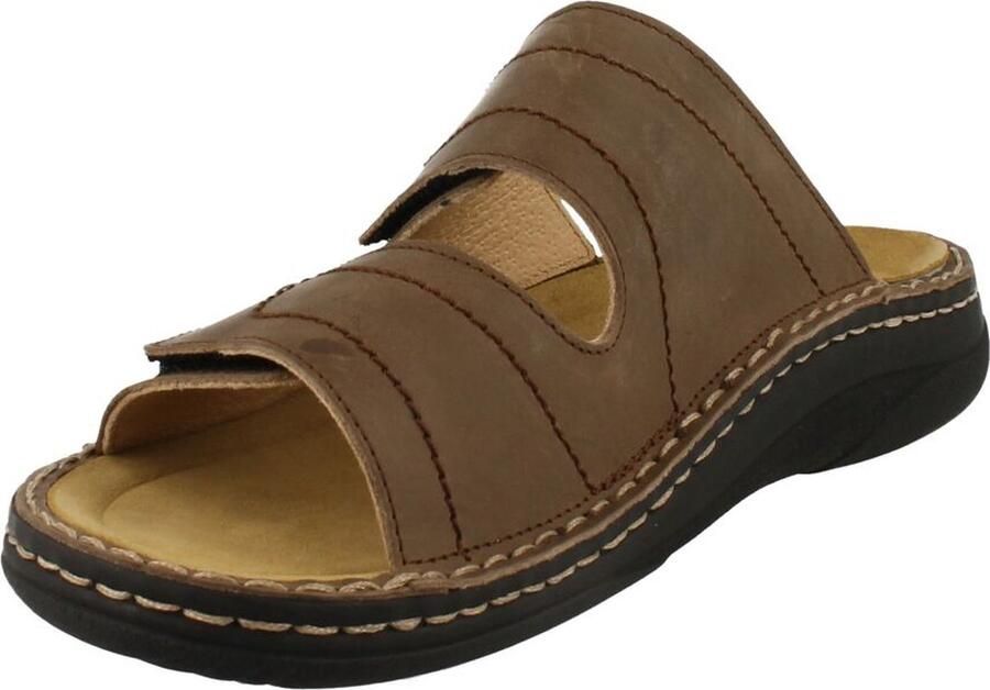Helix Heren Pantoffel Bruin - Foto 2