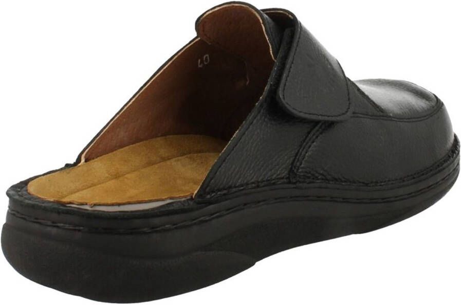 Helix heren pantoffel zwart