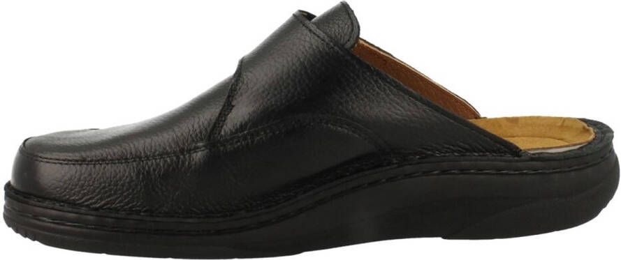 Helix heren pantoffel zwart