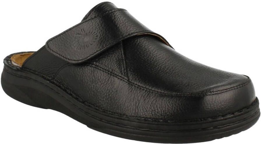 Helix heren pantoffel zwart