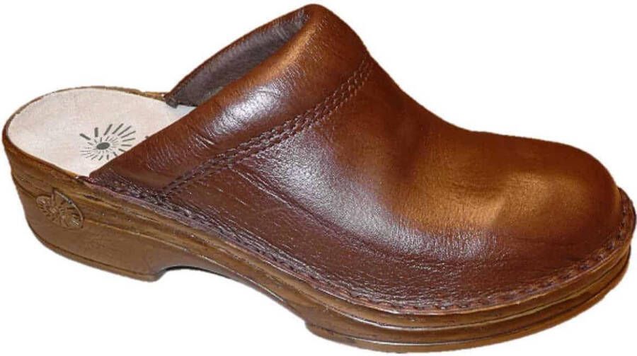 Helix Klomp Klompen Hak met Polster Bruin