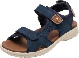 Herensandalen Zomerschoeisel Casual Wandelen Waterdicht Nubuck Leer 41 EU Marineblauw