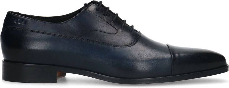 Heritage Heren Donkerblauwe leren veterschoenen