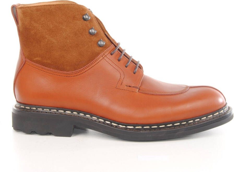 Heschung heren veterboot Ginko leder cognac