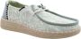HEYDUDE Wendy Espadrille Retro Palm Dames Instappers Celadon Green White - Thumbnail 6