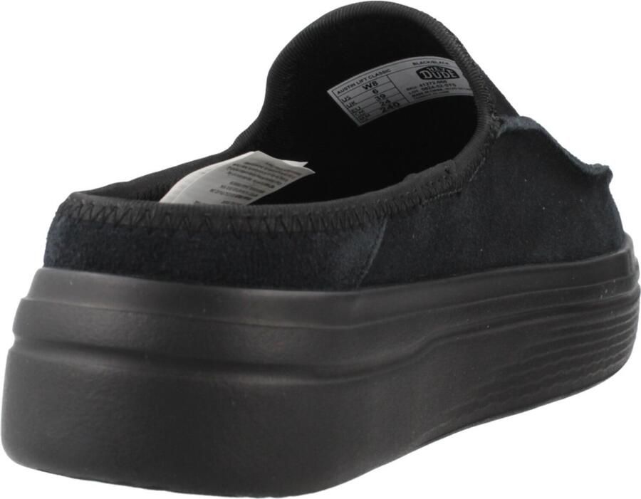 Hey Dude Leren platte schoenen met voorlogo