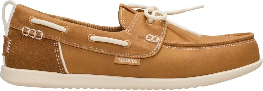 HEYDUDE Harbor Lo Breeze Classic Dames Loafers Bone Brown