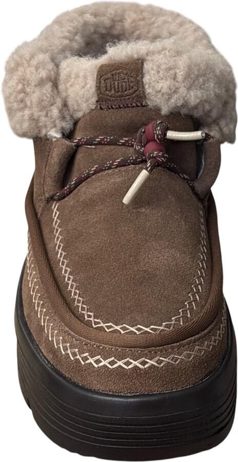 HEYDUDE Austin Edge Lounge Dames Boots Suède Cognac