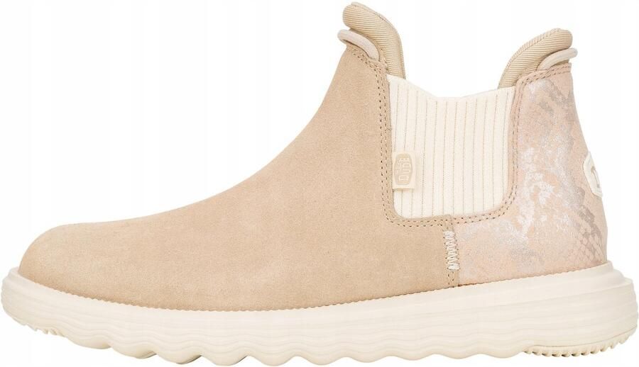 Hey Dude Branson Serie Suède Enkellaarsjes Comfortabel Zand Slang