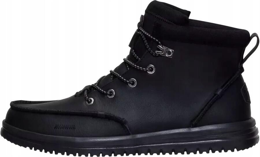 Hey Dude Classic Bradley Tumbled Veterschoenen Zwart Flex & Fold Reismodel