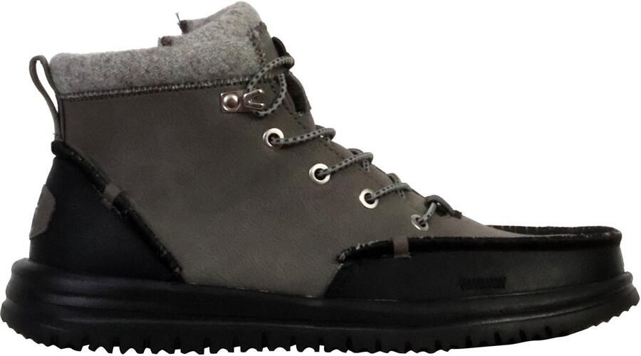 Hey Dude Classic Bradley Veterschoenen Synthetische Cholewka Elatische Veters Wełniana Flanelowa Voering