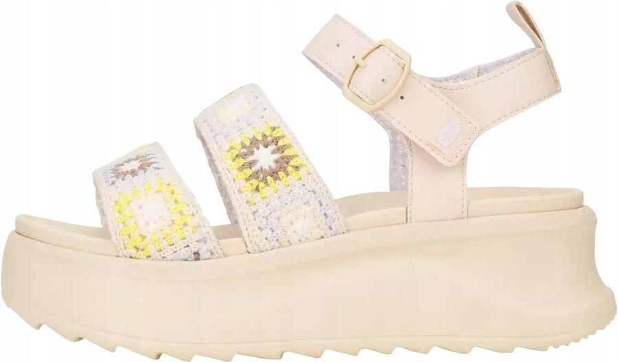 Hey Dude Delray Buckle Sandalen Platform Klamersluiting Textielvoering