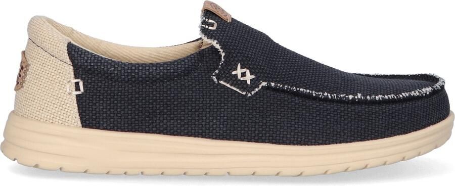 Hey Dude HEYDUDE Mikka Braided Heren Instappers Black Boulder Tan