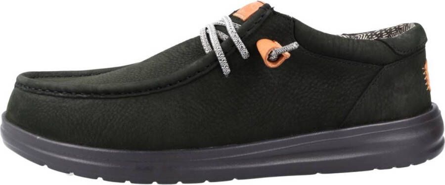 Hey Dude HEYDUDE Wally Grip Craft Leather Heren Instappers Black Green - Foto 2