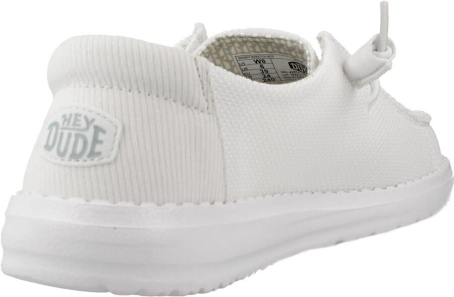 Hey Dude Wendy Stretch Sox Dames Mocassins Wit Eva Schuim Inlegzool Flex & Fold Technologie