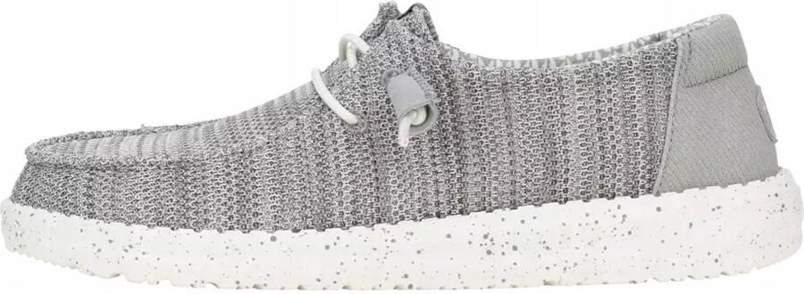 Hey Dude HEYDUDE Wendy Stretch Sox Damesmokassins Lichtgrijs Comfortabel Easy-on