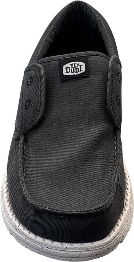 HEYDUDE Wally Cru Stretch Canvas Heren Loafers Black Black