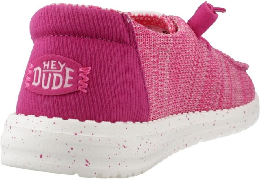Hey Dude HEYDUDE Wendy Stretch Sox Dames Instappers Fuchsia Pink