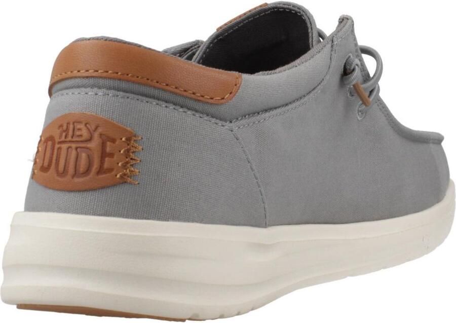 Hey Dude Paul Canvas Serie Mocassins Monument Grijs