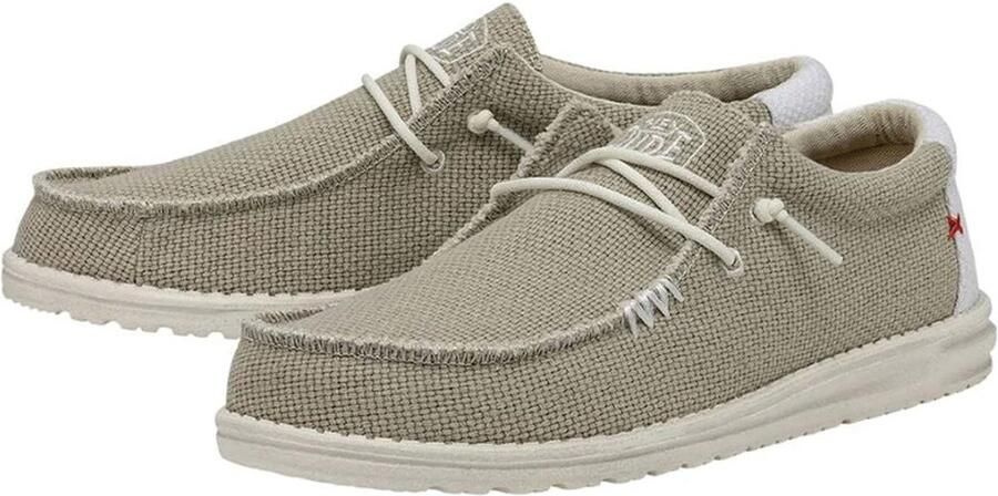 Hey Dude HEYDUDE Wally Braided Heren Instappers Off White | Wit | Katoen - Foto 13