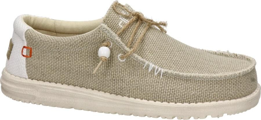 Hey Dude HEYDUDE Wally Braided Heren Instappers Off White | Wit | Katoen