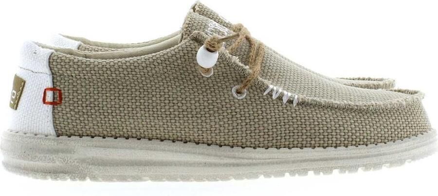 Hey Dude HEYDUDE Wally Braided Heren Instappers Off White | Wit | Katoen - Foto 2