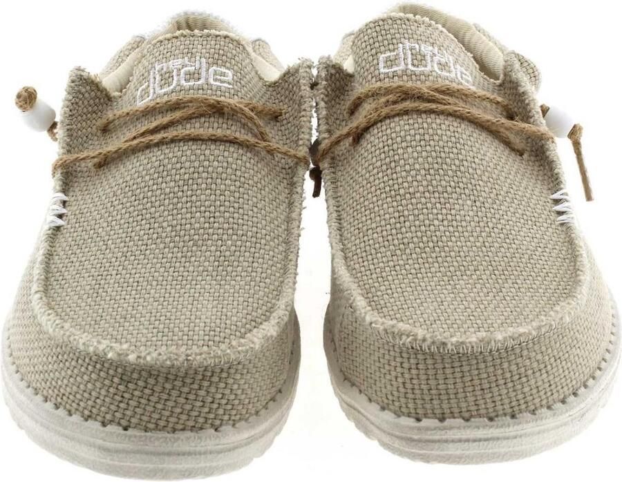 Hey Dude HEYDUDE Wally Braided Heren Instappers Off White | Wit | Katoen - Foto 8