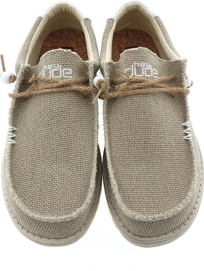 Hey Dude HEYDUDE Wally Braided Heren Instappers Off White | Wit | Katoen - Foto 9