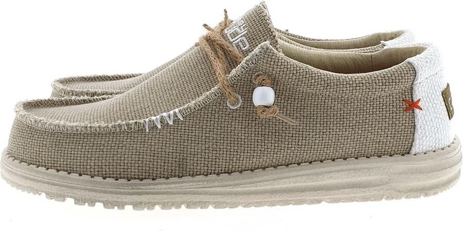 Hey Dude HEYDUDE Wally Braided Heren Instappers Off White | Wit | Katoen - Foto 16