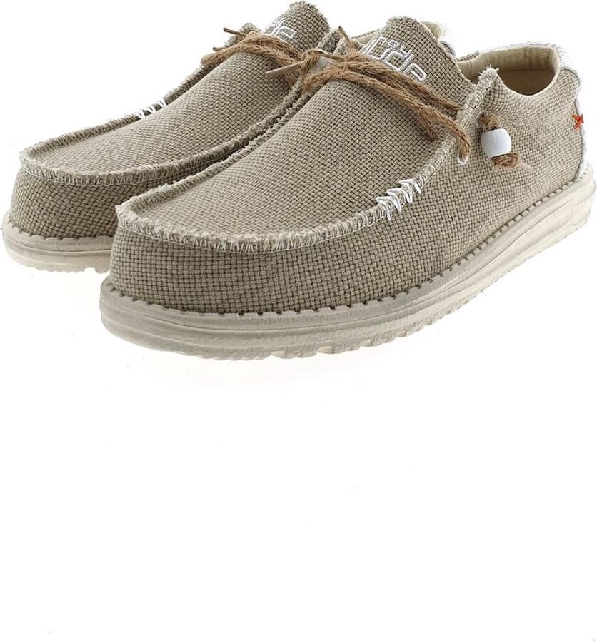 Hey Dude HEYDUDE Wally Braided Heren Instappers Off White | Wit | Katoen - Foto 3