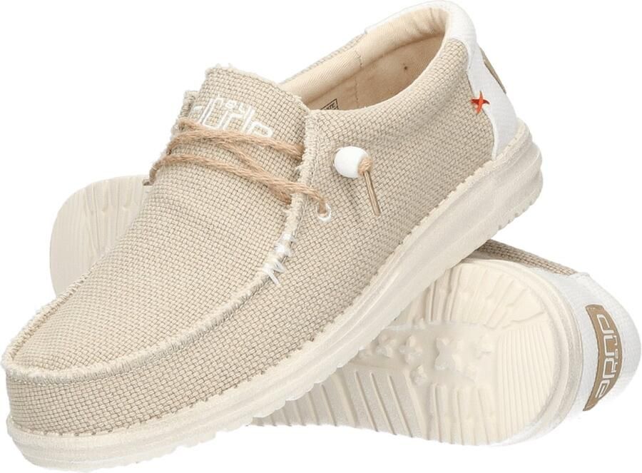 Hey Dude HEYDUDE Wally Braided Heren Instappers Off White | Wit | Katoen - Foto 10