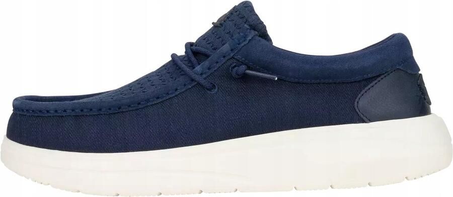 Hey Dude Wally Comf Serie Mocassins Navy Blazer Multi Geweven Details