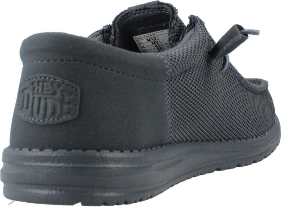 Hey Dude Wally Funk Mono Mokassins Flex & Fold Technologie Easy-On Systeem Donkere Leigrijs