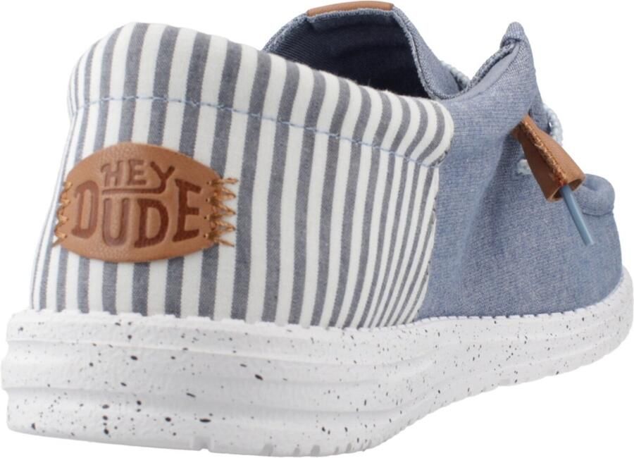 Hey Dude Wally Funk Nu Prep Mokassins Faded Denim Navy Blazer Textiel