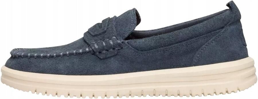 Hey Dude Wally NXT Loafer Heren Mokassins Zwart Hout As Ultralicht Flex & Fold