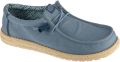 Hey Dude Wally Stretch Canvas Mannen Blauw Sneakers - Blauw