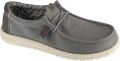 Hey Dude Wally Stretch Canvas Mannen Grijs Sneakers - Grijs