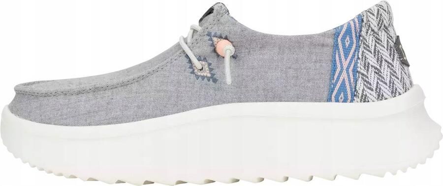 Hey Dude Wendy Peak Dames Mocassins Grijs