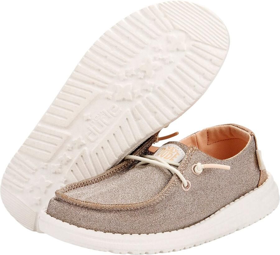Hey Dude Wendy Y Metallic Sparkle veterschoen voor kinderen