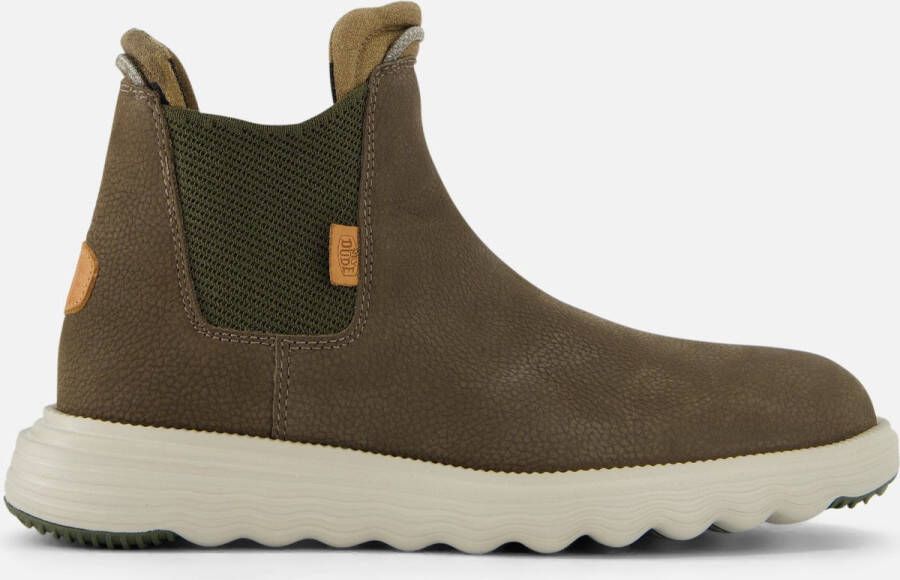 Hey Dude Branson Boot Craft Leather Olive Wandelschoenen Heren