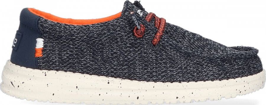 Hey Dude HEYDUDE Wally Youth Instappers Sox Ocean Blue | Blauw | Textiel