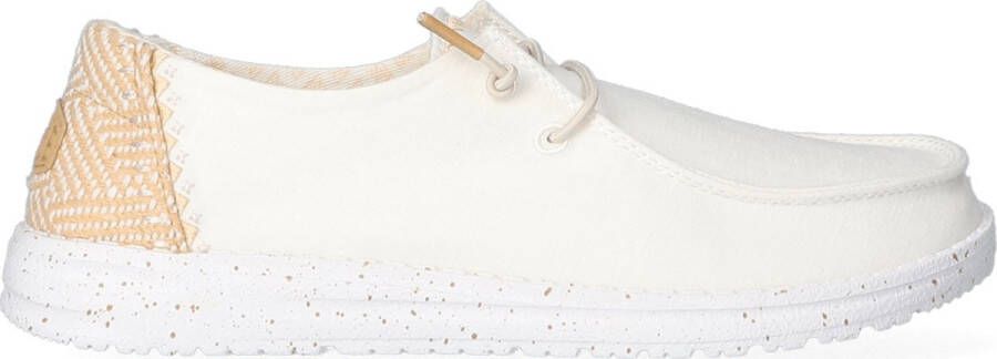 Hey Dude HEYDUDE Wendy Chambray Dames Instappers White Sand - Foto 1